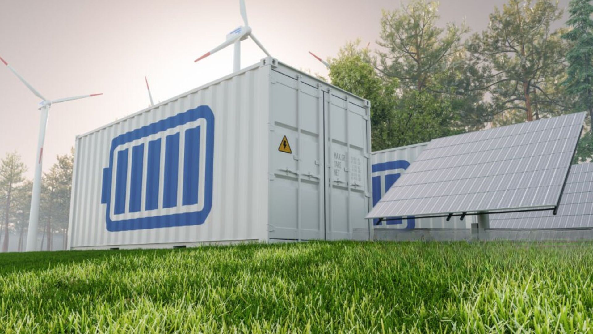 Batterijopslaf foto goed Energieopslag