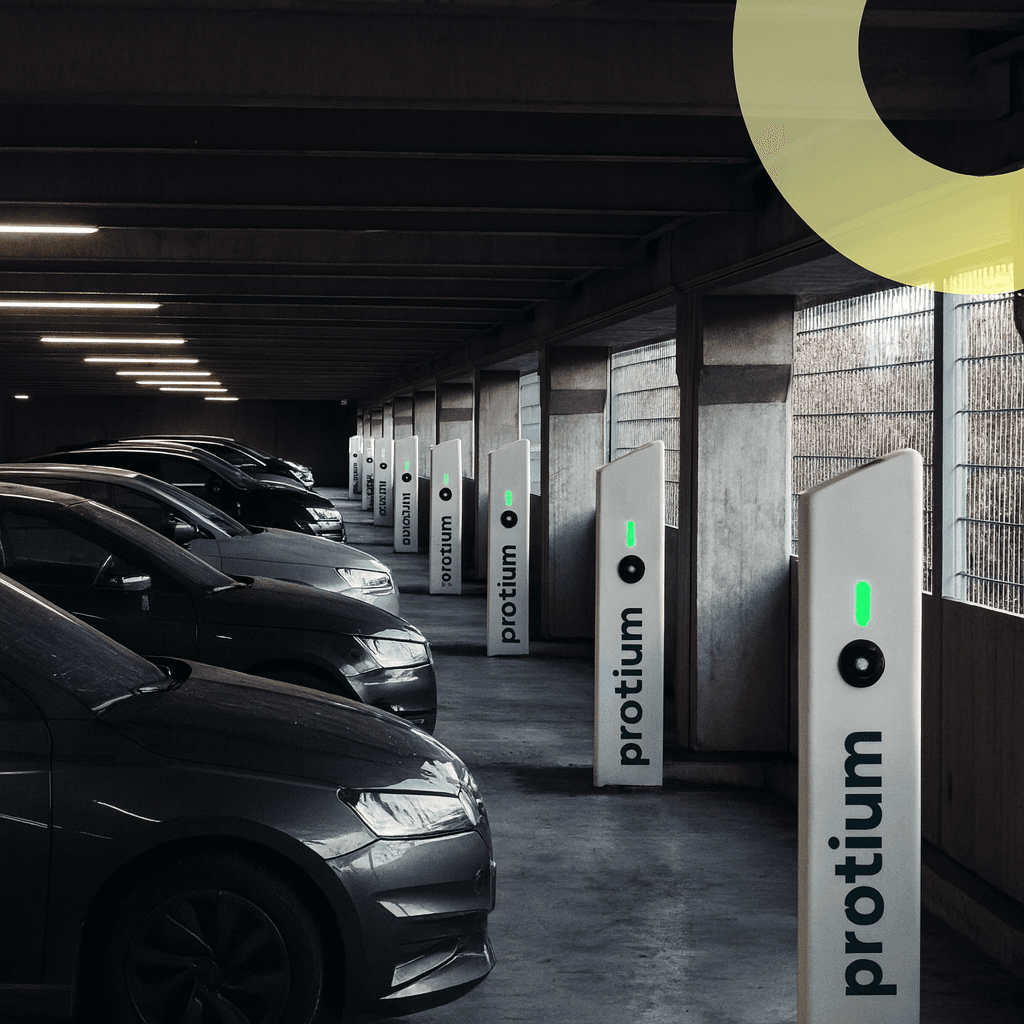 Afbeelding laadpalen parkeergarage
